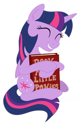 Size: 2238x3378 | Tagged: safe, artist:sjart117, derpibooru import, twilight sparkle, twilight sparkle (alicorn), alicorn, pony, book, chest fluff, ear fluff, ears, eyes closed, female, hug, mare, simple background, smiling, solo, that pony sure does love books, transparent background