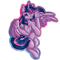 Size: 2000x2000 | Tagged: safe, artist:dankpegasista, derpibooru import, twilight sparkle, twilight sparkle (alicorn), alicorn, pony, blue hair, chest fluff, cute, ear fluff, ears, eyelashes, female, floating, flowy mane, flying, heart, heart eyes, highlights, large wings, looking at you, open mouth, outline, png, purple eyes, purple fur, raised hoof, raised leg, shading, simple background, simple shading, smiling, smiling at you, solo, spread wings, transparent background, turning, twiabetes, upright, wingding eyes, wings