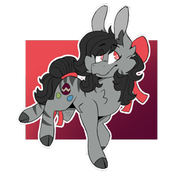 Size: 2000x2000 | Tagged: safe, artist:caprania, derpibooru import, oc, oc only, oc:endless flame, earth pony, pony, bow, female, gradient background, hair bow, mare, simple background, solo, transparent background