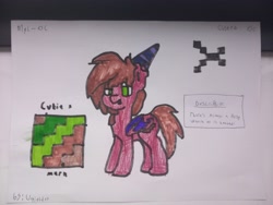 Size: 4080x3060 | Tagged: safe, artist:unyielder, derpibooru import, oc, oc only, oc:mgl, bat pony, pony, bat pony oc, colored, male, pony town, stallion, traditional art