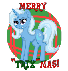 Size: 2602x2731 | Tagged: safe, artist:partylikeanartist, derpibooru import, trixie, chest fluff, christmas, holiday, simple background, solo, transparent background