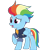 Size: 1200x1200 | Tagged: safe, artist:prixy05, derpibooru import, rainbow dash, pegasus, pony, betrayed, female, folded wings, frown, mare, older, older rainbow dash, open mouth, raised hoof, raised leg, simple background, solo, transparent background, vector, wings