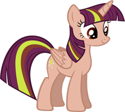 Size: 756x678 | Tagged: safe, derpibooru import, oc, oc only, oc:cristiana rosada, alicorn, pony, pony oc, recolor, simple background, solo, transparent background