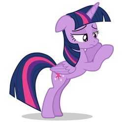 Size: 5000x5000 | Tagged: safe, artist:gypsykumquat, derpibooru import, twilight sparkle, twilight sparkle (alicorn), alicorn, pony, .svg available, absurd resolution, disappointed, female, inkscape, looking down, show accurate, simple background, solo, standing, transparent background, upset, vector