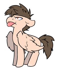 Size: 965x1171 | Tagged: safe, artist:sinclair2013, derpibooru import, oc, oc only, oc:sinclair, pegasus, pony, male, simple background, solo, stallion, tongue, tongue out, transparent background