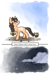 Size: 540x810 | Tagged: safe, artist:sinclair2013, derpibooru import, oc, oc only, oc:partly sunny, pony, unicorn, colt, comic, foal, male, nudity, sheath, solo