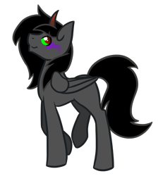 Size: 1200x1300 | Tagged: safe, artist:sinclair2013, derpibooru import, oc, oc only, alicorn, pony, simple background, solo, sombra eyes, transparent background