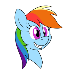 Size: 512x512 | Tagged: safe, artist:unitxxvii, derpibooru import, rainbow dash, pony, bust, female, simple background, solo, transparent background