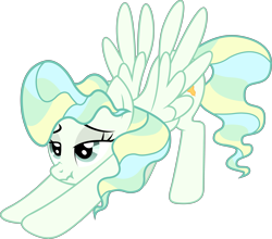 Size: 6000x5282 | Tagged: safe, artist:firlin123, derpibooru import, vapor trail, pegasus, pony, female, iwtcird, mare, meme, simple background, solo, spread wings, transparent background, wings