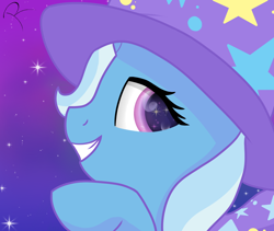 Size: 1280x1080 | Tagged: safe, artist:reinbou, derpibooru import, trixie, pony, unicorn, simple background, solo, stars