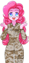Size: 600x1300 | Tagged: safe, artist:edy_january, artist:zakro, derpibooru import, pinkie pie, human, equestria girls, equestria girls series, base, base used, breasts, cheerful, clothes, female, free to use, link in description, marine, marines, military, military uniform, pinkie pies, simple background, small breasts, soldier, solo, transparent background, uniform, united states, usmc