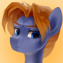 Size: 1500x1500 | Tagged: safe, artist:zlatavector, derpibooru import, oc, oc only, earth pony, pony, brown background, commission, icon, simple background, solo