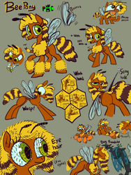 Size: 3000x4000 | Tagged: safe, artist:ja0822ck, derpibooru import, queen chrysalis, oc, bee, bug pony, insect, pony, flower, food, honey, pollen, ponified, species swap, world bug pony council