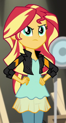 Size: 304x564 | Tagged: safe, derpibooru import, screencap, sunset shimmer, equestria girls, movie magic, spoiler:eqg specials, cropped, solo