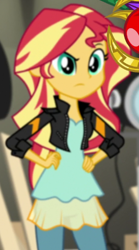 Size: 306x552 | Tagged: safe, derpibooru import, screencap, sunset shimmer, equestria girls, movie magic, spoiler:eqg specials, cropped, solo