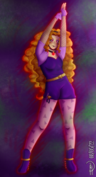 Size: 1700x3139 | Tagged: safe, artist:loohisgod27, derpibooru import, adagio dazzle, equestria girls, abstract background, clothes, female, jewelry, necklace, signature, solo