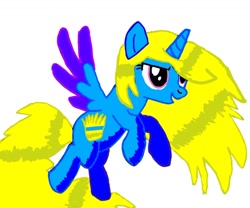 Size: 1280x1067 | Tagged: safe, derpibooru import, oc, oc only, oc:smooth haze, alicorn, pony, 1000 hours in ms paint, alicorn oc, base used, horn, simple background, solo, white background, wings