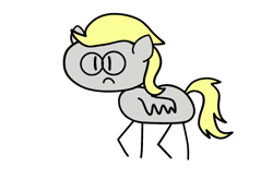 Size: 1824x1200 | Tagged: safe, artist:mystery shore, derpibooru import, idw, derpy hooves, pegasus, pony, in a nutshell, reflections, spoiler:comic, bright eyes (mirror universe), female, glasses, in a nutshell but mirror version, mare, mirror universe, simple background, solo, stick pony, transparent background