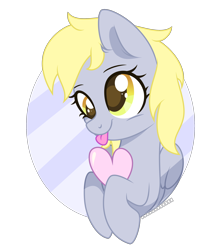 Size: 2514x2886 | Tagged: safe, artist:thatusualguy06, derpibooru import, derpy hooves, pegasus, pony, .svg available, :p, base used, bust, female, heart, mare, portrait, simple background, smiling, solo, svg, tongue, tongue out, transparent background, vector