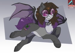 Size: 1100x778 | Tagged: safe, artist:arctic-fox, derpibooru import, oc, oc only, bat pony, pony, bat pony oc, solo