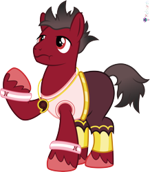 Size: 4000x4592 | Tagged: safe, alternate version, artist:melisareb, derpibooru import, part of a set, earth pony, pony, .svg available, absurd resolution, alphabet lore, clothes, crossover, gem, gold, gradient mane, gradient tail, jewelry, m, male, necklace, raised hoof, raised leg, shirt, shorts, simple background, sleeveless, sleeveless shirt, solo, species swap, stallion, super m, tail, transparent background, unshorn fetlocks, vector, wavy mouth, wristband