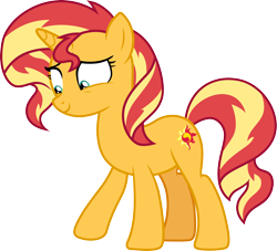 Size: 3308x3000 | Tagged: safe, artist:cloudyglow, derpibooru import, sunset shimmer, pony, unicorn, equestria girls, mirror magic, spoiler:eqg specials, female, mare, simple background, solo, transparent background, vector