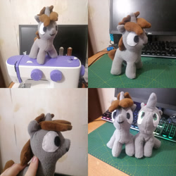 Size: 3240x3240 | Tagged: safe, artist:luckynb, derpibooru import, oc, oc:littlepip, pony, unicorn, fallout equestria, female, irl, mare, photo, plushie, sewing machine