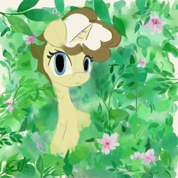 Size: 2339x2339 | Tagged: safe, artist:paintedskies, derpibooru import, oc, oc:paintedskies, pony, unicorn, flower, nature, sketch, sketch dump, traditional art, watercolor painting