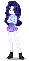 Size: 1096x2284 | Tagged: safe, alternate version, artist:skyfallfrost, derpibooru import, oc, oc:midnight sapphire, human, equestria girls, clothes, female, shirt, simple background, skirt, solo, transparent background