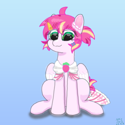 Size: 2000x2000 | Tagged: safe, artist:nfc100%ponies, derpibooru import, oc, oc only, oc:奶油甜甜, mascot, shanghai, shanghai brony festival, simple background, solo