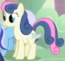 Size: 134x125 | Tagged: safe, derpibooru import, screencap, bon bon, sweetie drops, earth pony, pony, season 1, season 2, background character, background pony, cropped, female, intro, mare, solo focus