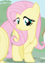 Size: 304x422 | Tagged: safe, derpibooru import, screencap, fluttershy, pegasus, pony, season 1, season 2, cropped, female, folded wings, intro, mare, solo focus, wings