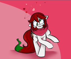 Size: 724x597 | Tagged: safe, derpibooru import, oc, oc:palette swap, pony, dizzy, heart, red hair, solo