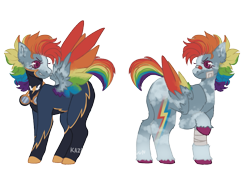 Size: 1239x872 | Tagged: safe, artist:kazmuun, derpibooru import, rainbow dash, pony, alternate design, simple background, solo, transparent background