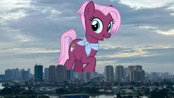 Size: 1440x811 | Tagged: safe, artist:cheezedoodle96, derpibooru import, edit, editor:jaredking779, jasmine leaf, earth pony, pony, background pony, female, giant pony, giant/macro earth pony, giantess, highrise ponies, ho chi minh, irl, macro, mare, mega giant, photo, ponies in real life, solo, vietnam