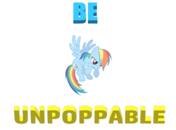 Size: 1039x769 | Tagged: safe, artist:rebelsuperstar, derpibooru import, rainbow dash, pegasus, pony, g4, bubble, bubble solution, female, grin, in bubble, mare, simple background, smiling, spread wings, text, transparent background, trapped, wings