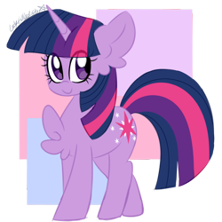 Size: 1280x1280 | Tagged: safe, artist:ladylullabystar, derpibooru import, twilight sparkle, unicorn twilight, pony, unicorn, quadrupedal, solo