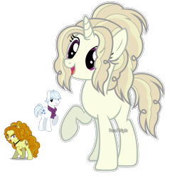 Size: 2136x2236 | Tagged: safe, artist:pastelnightyt, derpibooru import, adagio dazzle, double diamond, oc, pony, unicorn, female, mare, offspring, parent:adagio dazzle, parent:double diamond, simple background, transparent background