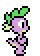 Size: 40x56 | Tagged: safe, artist:color anon, ponybooru exclusive, spike, dragon, animated, pixel art, running, solo