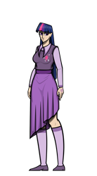 Size: 2750x5000 | Tagged: safe, artist:deroach, derpibooru import, edit, twilight sparkle, alicorn, human, clothes, cutie mark on clothes, equestria project humanized, fanfic, fanfic art, humanized, simple background, transparent background, vector