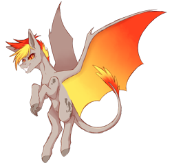 Size: 1874x1803 | Tagged: safe, artist:fluxittu, derpibooru import, oc, oc:vulcano lux, bat pony, pony, male, quadrupedal, simple background, solo, stallion, transparent background