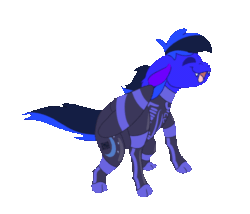 Size: 630x539 | Tagged: safe, artist:euspuche, derpibooru import, oc, oc only, oc:guard cobalt flash, bat pony, animated, bat pony oc, clothes, dancing, fireheart76's latex suit design, gif, latex, latex suit, prisoners of the moon, rubber, rubber suit, simple background, solo, transparent background
