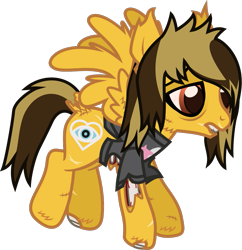 Size: 1057x1091 | Tagged: safe, artist:lightningbolt, derpibooru exclusive, derpibooru import, pegasus, pony, undead, zombie, zombie pony, .svg available, alex gaskarth, all time low, bags under eyes, bloodshot eyes, bone, butt fluff, cheek fluff, clothes, ear fluff, ears, flying, hoof fluff, lidded eyes, lip bite, male, ponified, scar, simple background, solo, species swap, spread wings, stallion, stitches, svg, tail, tail feathers, tattered, torn clothes, torn ear, transparent background, vector, wing fluff, wings