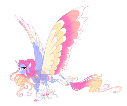 Size: 4900x4100 | Tagged: safe, artist:gigason, derpibooru import, oc, oc:eclipse, alicorn, pony, cloven hooves, colored wings, female, hoof fluff, large wings, long feather, mare, multicolored wings, obtrusive watermark, quadrupedal, simple background, solo, transparent background, watermark, wings