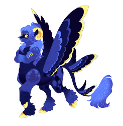 Size: 5400x5500 | Tagged: safe, artist:gigason, derpibooru import, oc, oc only, oc:aries, centaur, taur, colored wings, male, multicolored wings, offspring, parent:lord tirek, parent:princess luna, simple background, solo, transparent background, winged centaur, wings