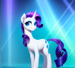 Size: 568x512 | Tagged: safe, derpibooru import, machine learning assisted, machine learning generated, rarity, pony, unicorn, cute, female, mare, solo