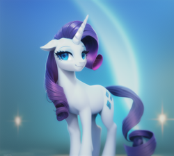 Size: 568x512 | Tagged: safe, derpibooru import, machine learning assisted, machine learning generated, rarity, pony, unicorn, cute, female, mare, solo