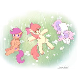 Size: 1326x1300 | Tagged: safe, artist:jaanhavi, derpibooru import, apple bloom, scootaloo, sweetie belle, earth pony, pegasus, pony, unicorn, adorabloom, cute, cutealoo, cutie mark crusaders, diasweetes, female, simple background, trio, white background