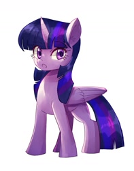 Size: 1147x1459 | Tagged: safe, artist:plusplus_pony, derpibooru import, twilight sparkle, twilight sparkle (alicorn), alicorn, pony, simple background, solo, white background