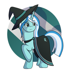 Size: 1280x1344 | Tagged: safe, artist:tenderrain-art, derpibooru import, oc, oc only, oc:tender rain, pony, unicorn, female, harry potter (series), hat, mare, quadrupedal, simple background, slytherin, solo, transparent background, witch hat